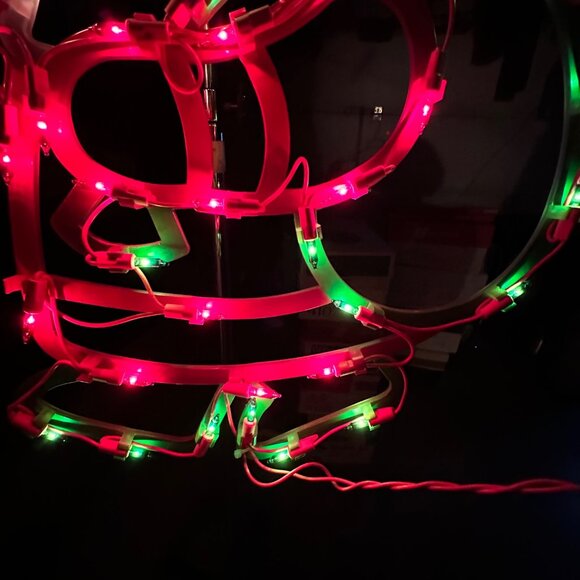 Impact Innovations 18" Lighted Santa Claus Christmas Window Silhouette EUC Cute - Picture 12 of 16